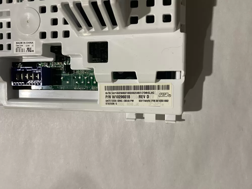 Whirlpool W10296018 W10333847 W10393557 Washer Control Board AZ200201 | BK2800