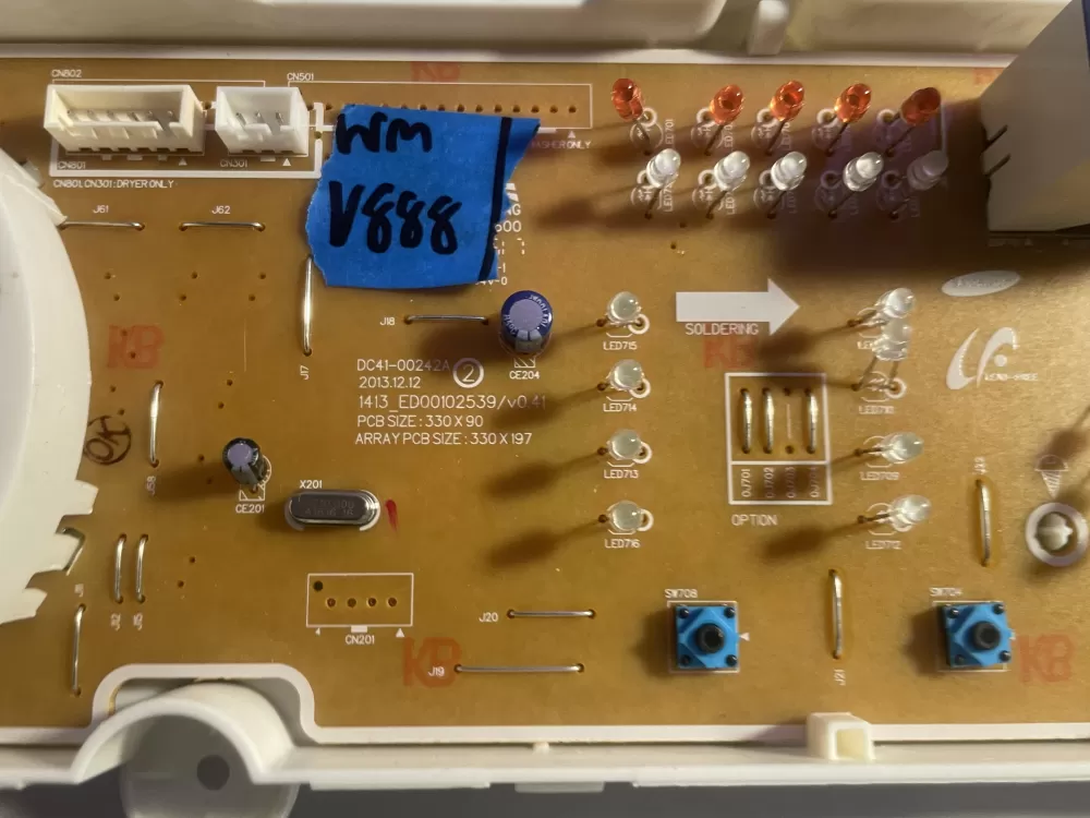 Samsung DC92-01624G Dryer Control Board