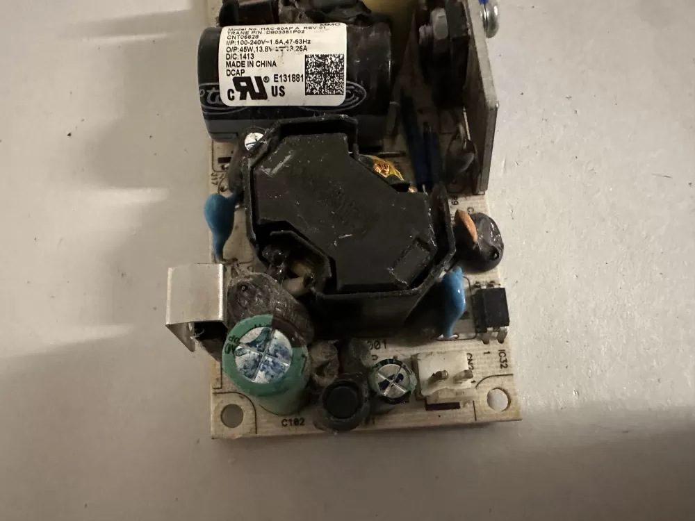 Trane D803351P02 Power Supply With Back Plane HAC-60AP AZ138928 | KC1299