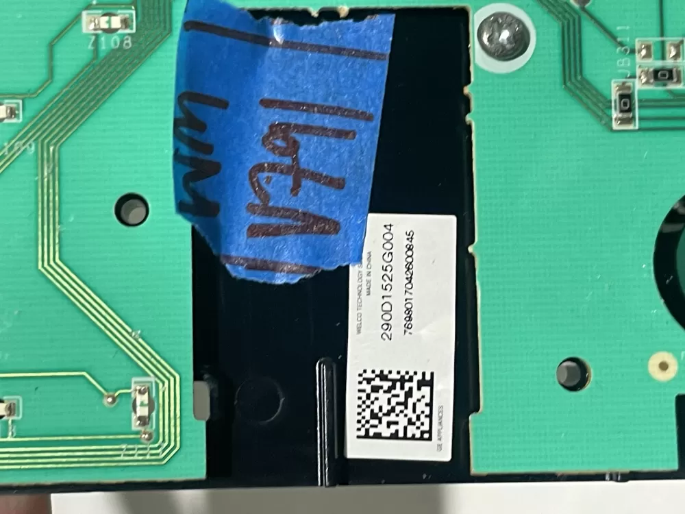 GE 290D1525G004 Washer Control Board AZ152598 | Wmv791