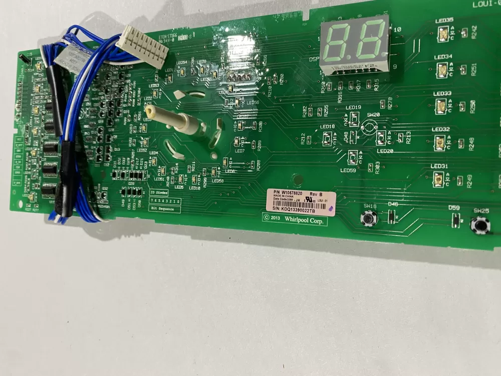 Whirlpool KitchenAid AP6004628 Refrigerator Control Board AZ184635 | BK720