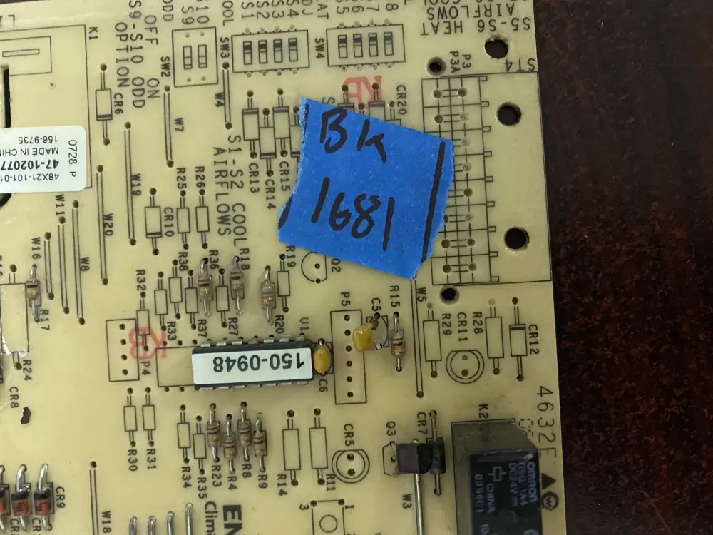 Rheem Air Handler Control Board 47-102077-02-04 156-9735 AZ32764 | BK1681
