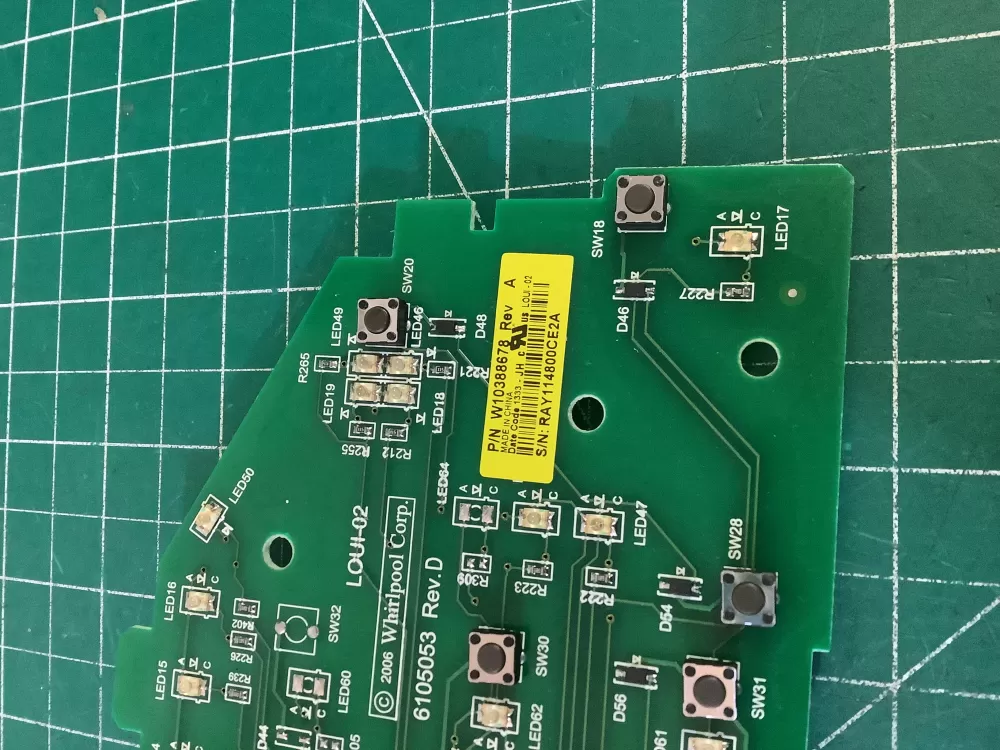 Whirlpool W103388678 WPW10388674 AP6020758 Dryer Control Board AZ194879 | NR297