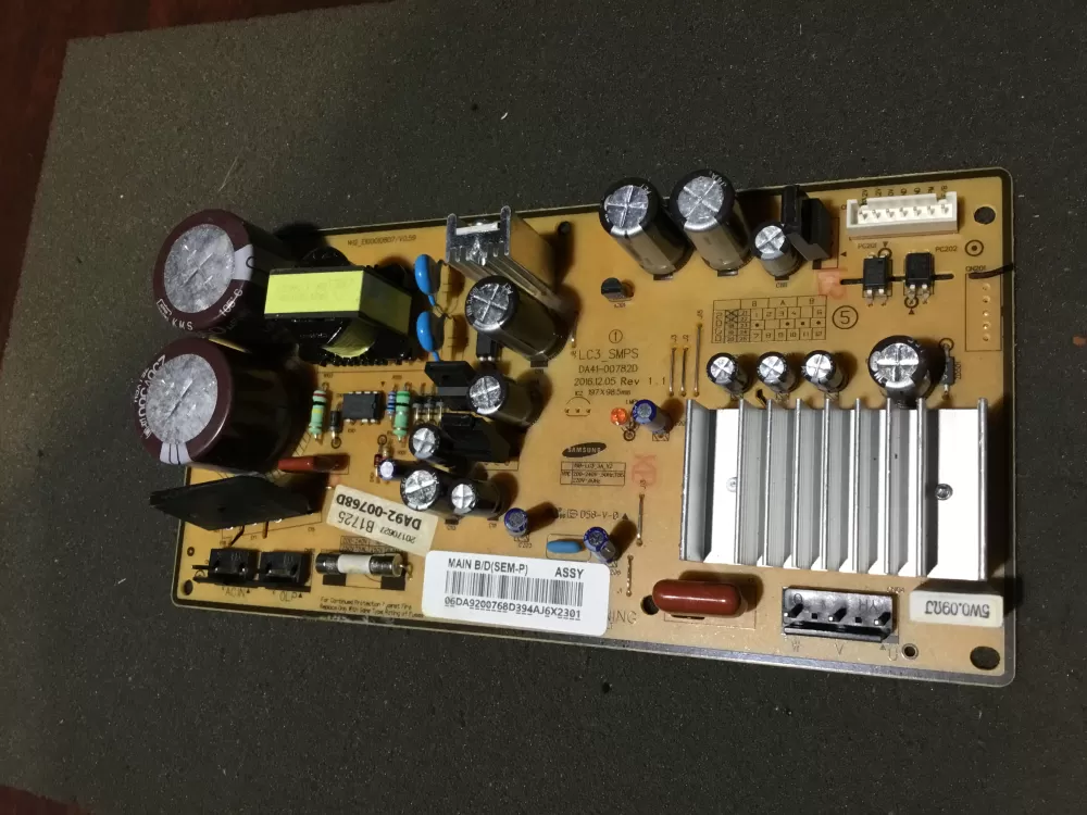 Samsung DA92-00768D Refrigerator Control Board Inverter