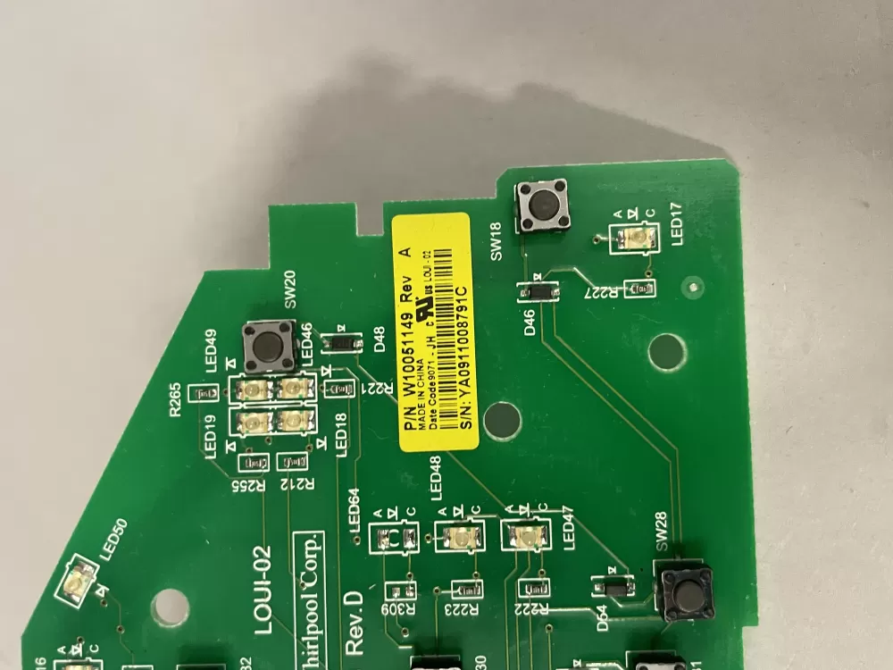 W10051149 WPW10051149 PS11748073 Washer Control Board AZ216515 | Wm884