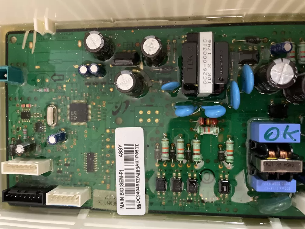 Samsung DC94 04357A Dryer Control Board AZ37574 | KM147