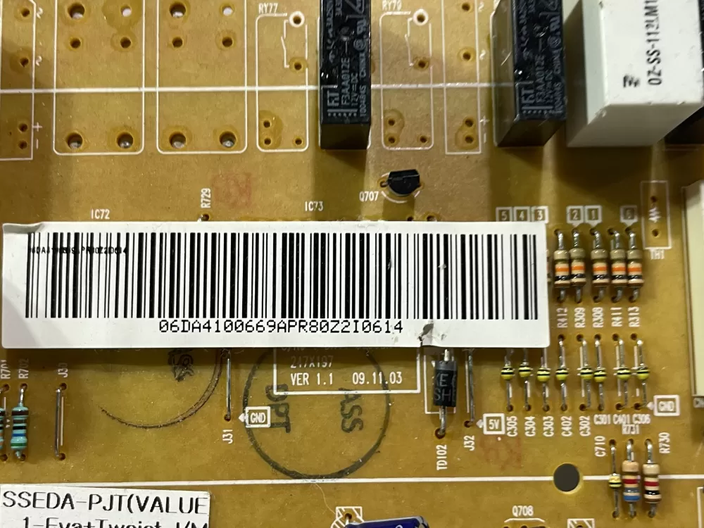 Samsung DA41-00669A DA92-00055A Refrigerator Control Board AZ145917 | Wm2444