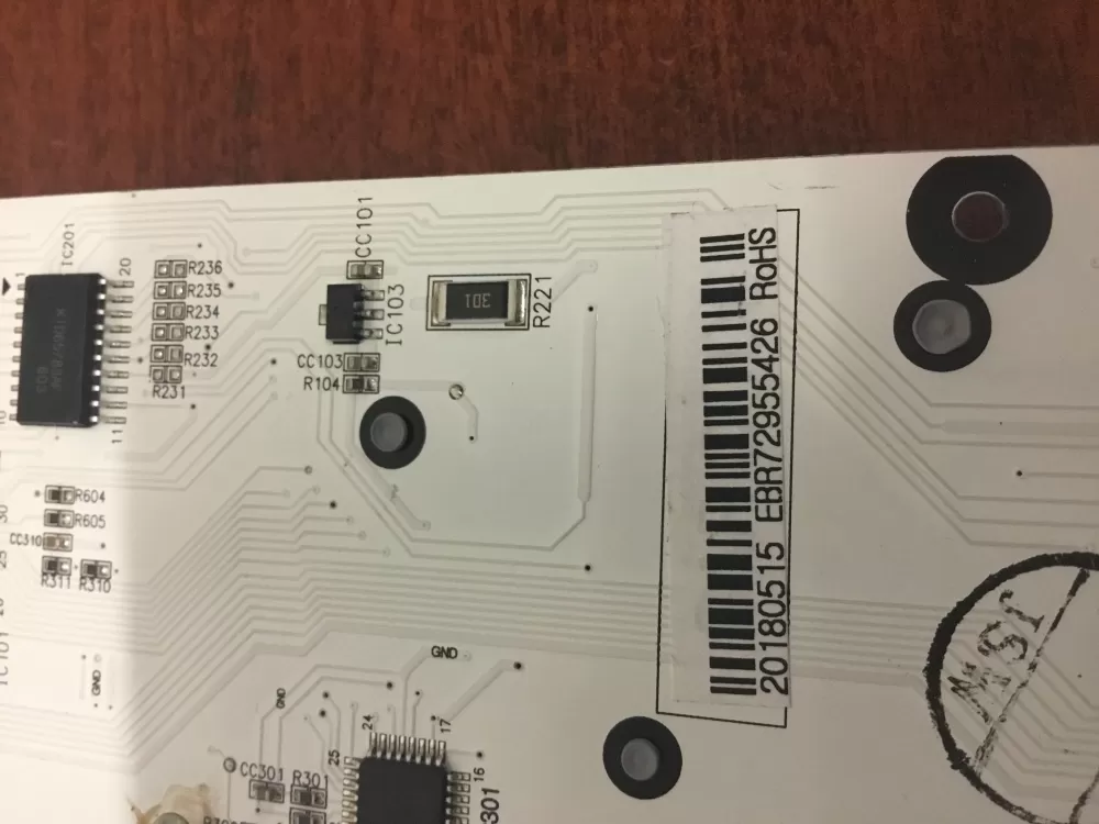 LG EBR72955422 EBR72955426 Refrigerator Control Board AZ54719 | NRV520