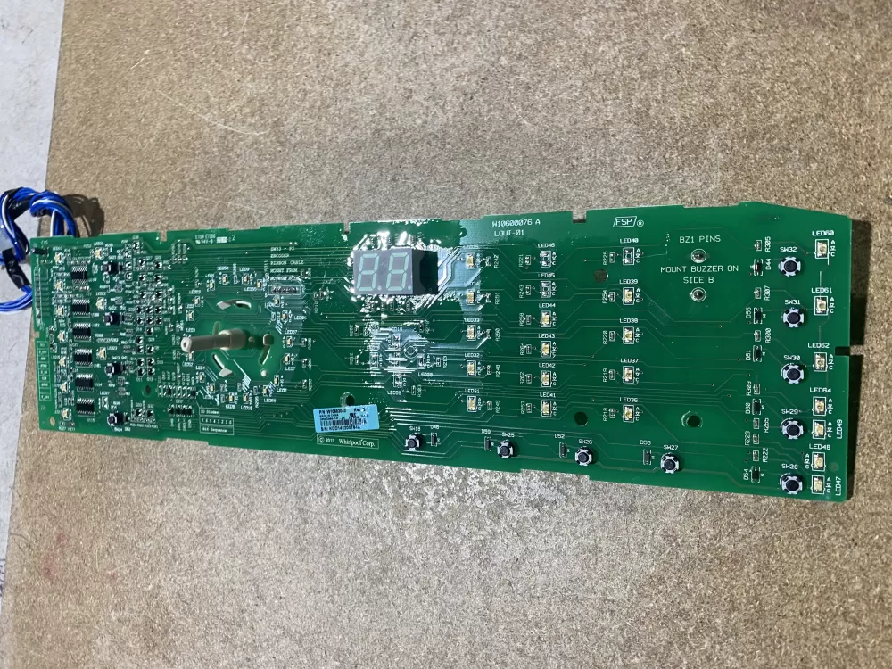 Whirlpool Kenmore W10583043 WPW10578751 AP6023176 W10578751 PS11756517 Washer Control Board Interface