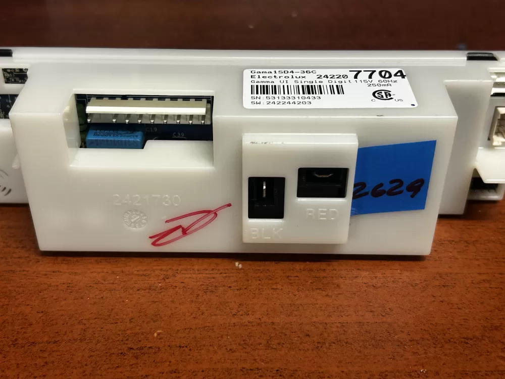 Frigidaire A01078804 242207704 Refrigerator UI Control Board AZ184991 | GL2629