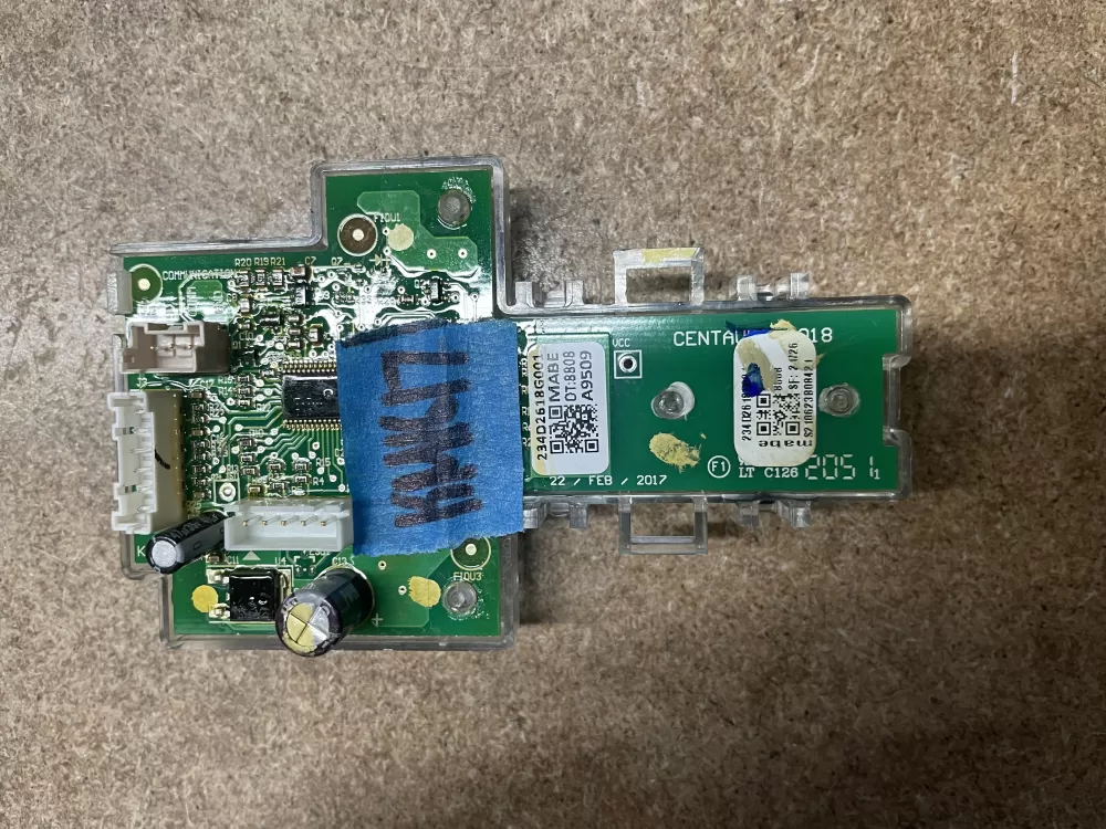 GE 234D2618G001 WE04X27284 Dryer Control Board AZ10896 | KM1617