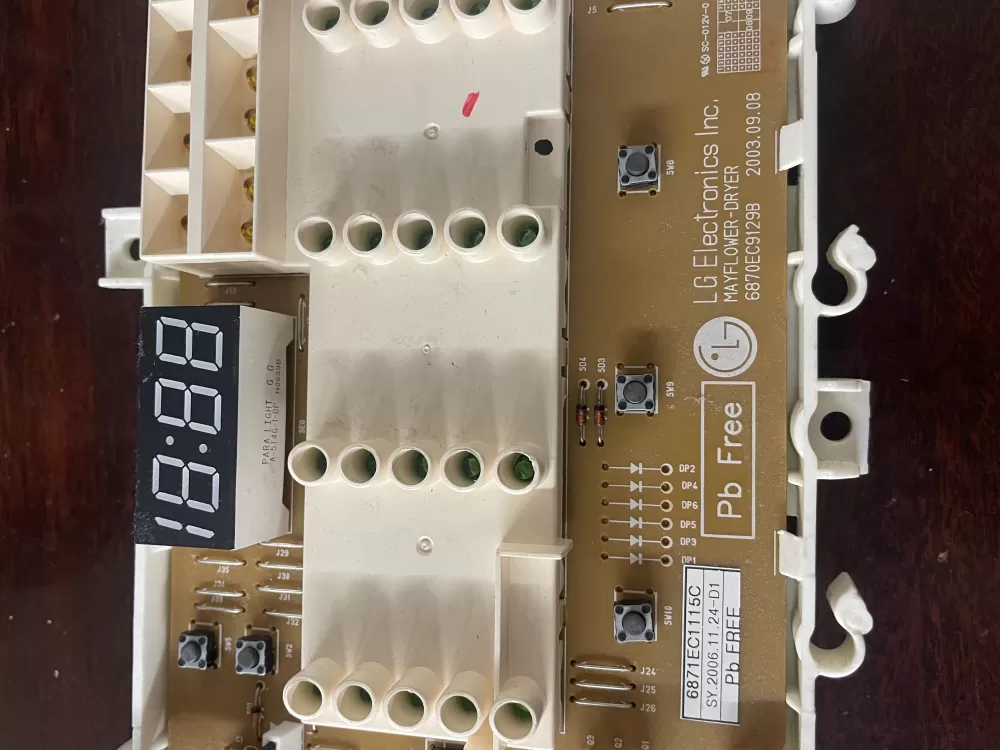 LG 6870EC9129B 6871EC1115C Dryer Control Board AZ27575 | KMV56