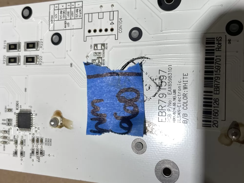 LG EBR79159701 Refrigerator Control Board Dispenser AZ66326 | Wm660