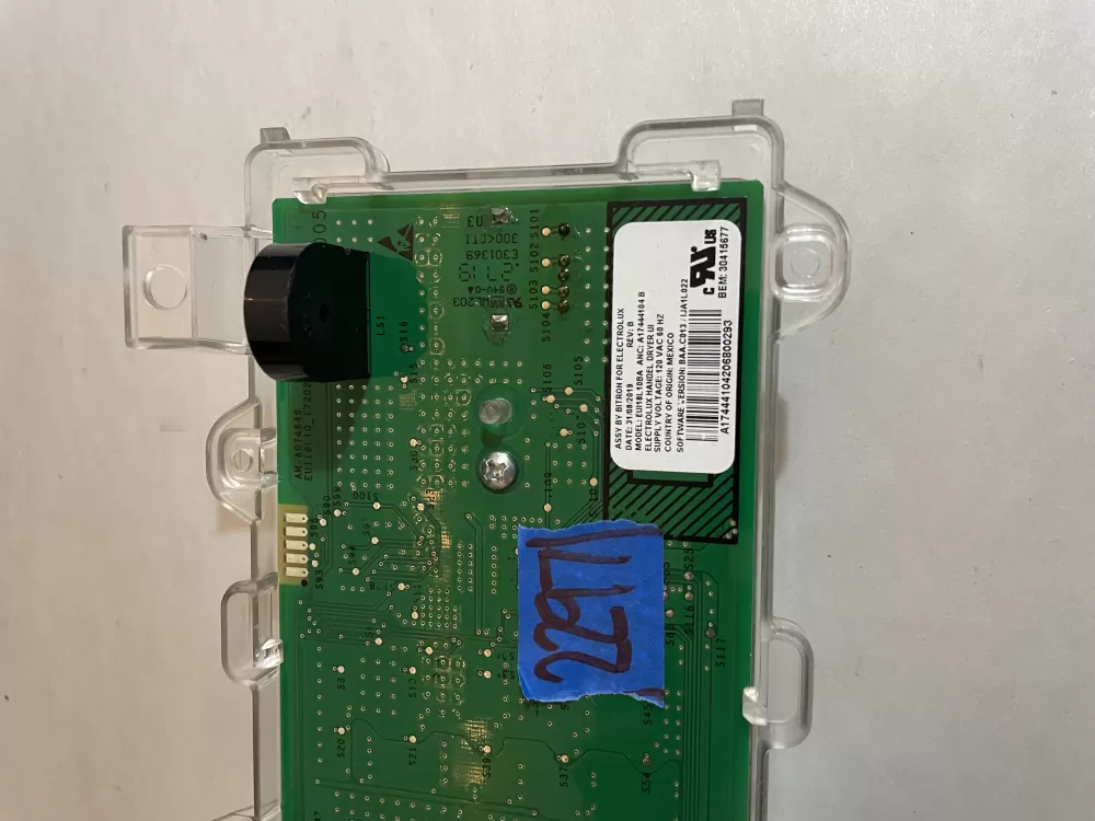Electrolux A17444103C A17444104B Dryer Control Board Assembly AZ194271 | KM2297