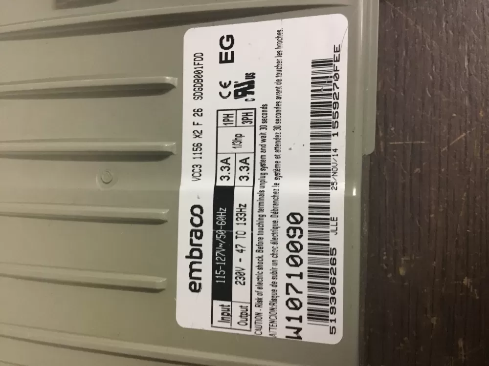 Kenmore W11087200 PS12070625 Refrigerator Control Board Inverter AZ29930 | NR943