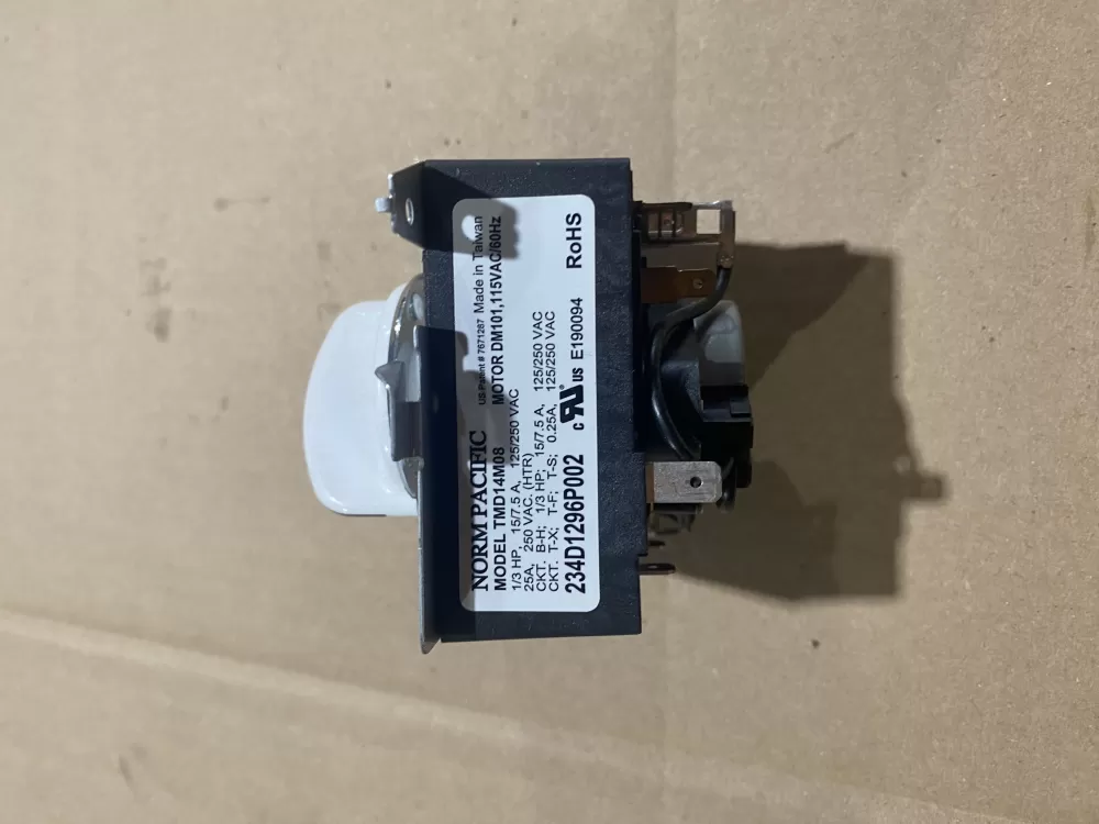 GE 234D1296P002 We04x20089 Dryer Timer AZ63492 | BK858