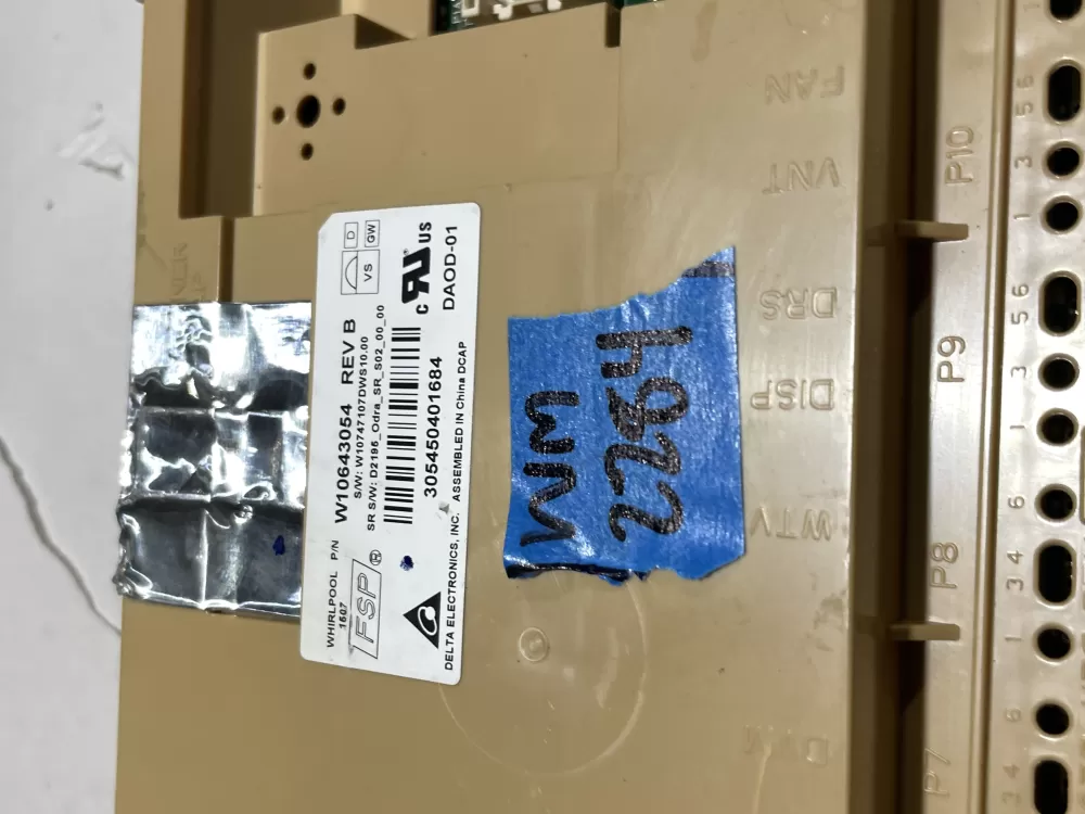 Whirlpool Kenmore W10500130 W10620806 Dishwasher Control Board AZ126485 | Wm2284