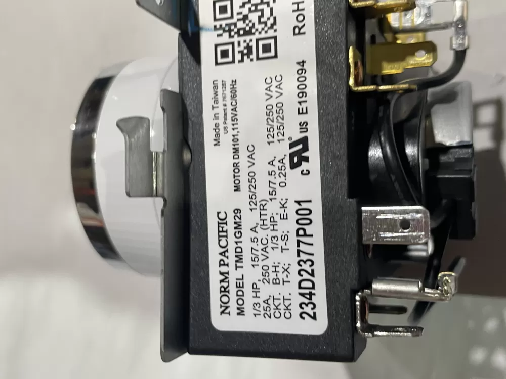 GE WE04X24550 234D2377P004 TMD14M30 Dryer Timer AZ185626 | Wm386