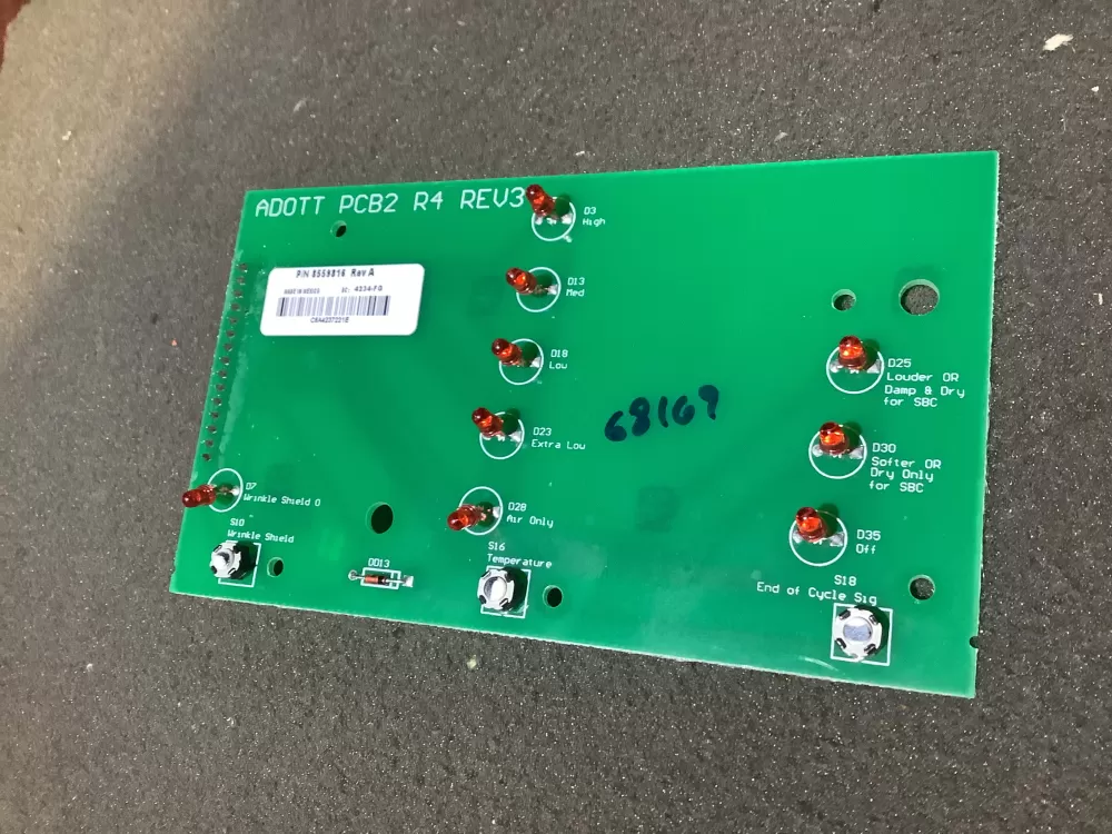 Kenmore Whirlpool 8559816 Dryer Control Board AZ126028 | NR2282