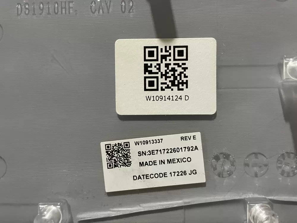 Whirlpool Maytag W10914124 Dryer Control Panel W10913337 AZ199276 | Wmv569