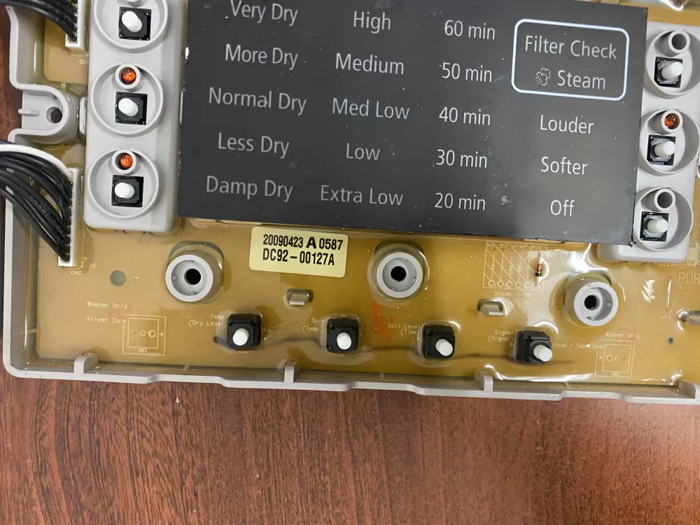 Samsung DC92 00127A Dryer Control Board AZ48778 | BK1797