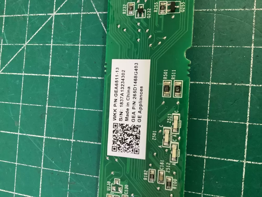 GE 265D1468G403 Dishwasher User Interface Control Board AZ192300 | NR562