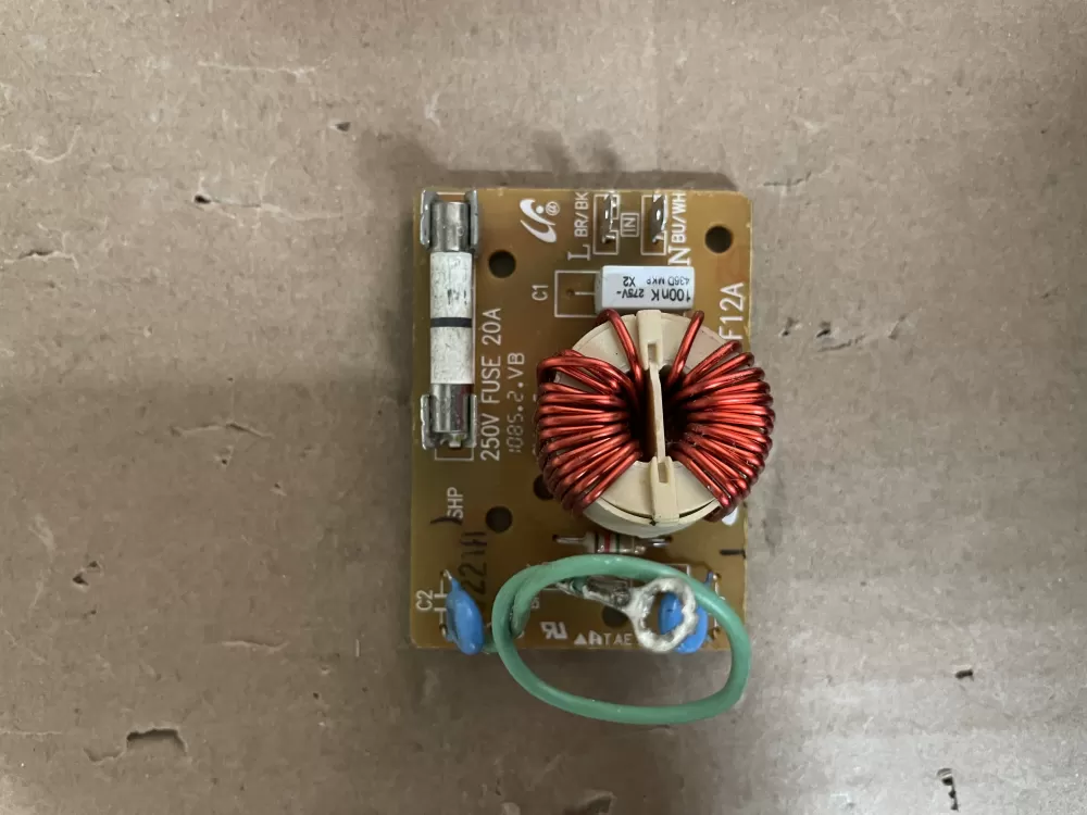 GE  Hotpoint  Samsung  Kenmore  Frigidaire SN-UF12A Microwave Control Board Noise Filter