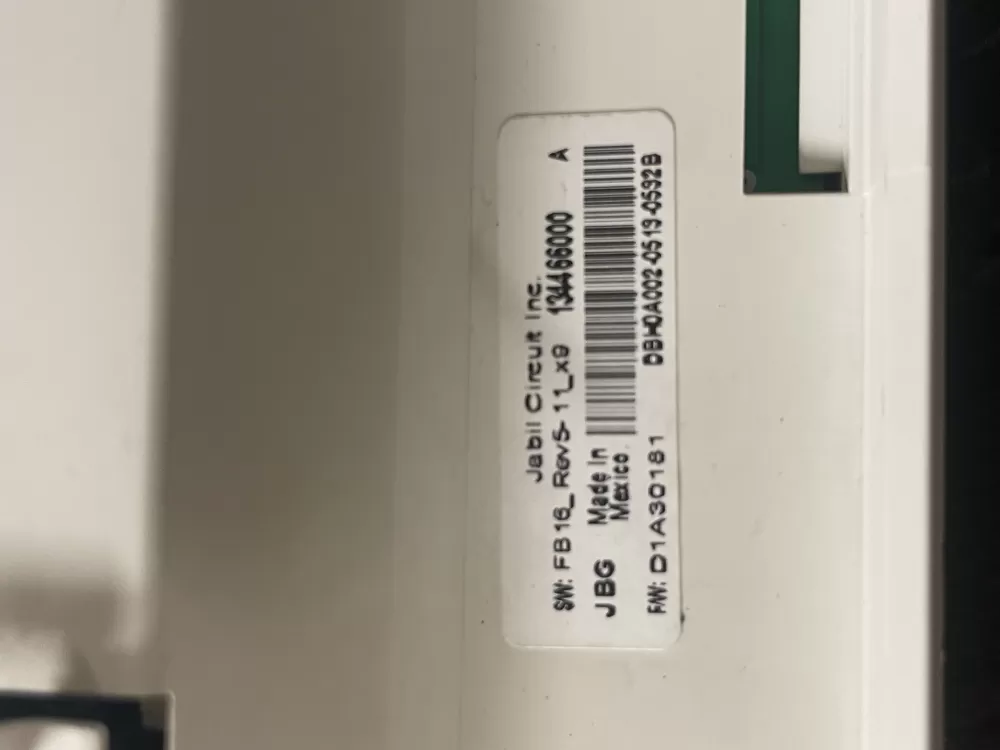 Frigidaire 134466000 5 Washer Control Board Year AZ45020 | Wmv115