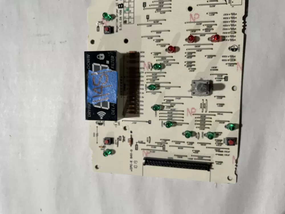 GE 212D1119P005 WE4M385 Dryer Control Board AZ197174 | KM1145