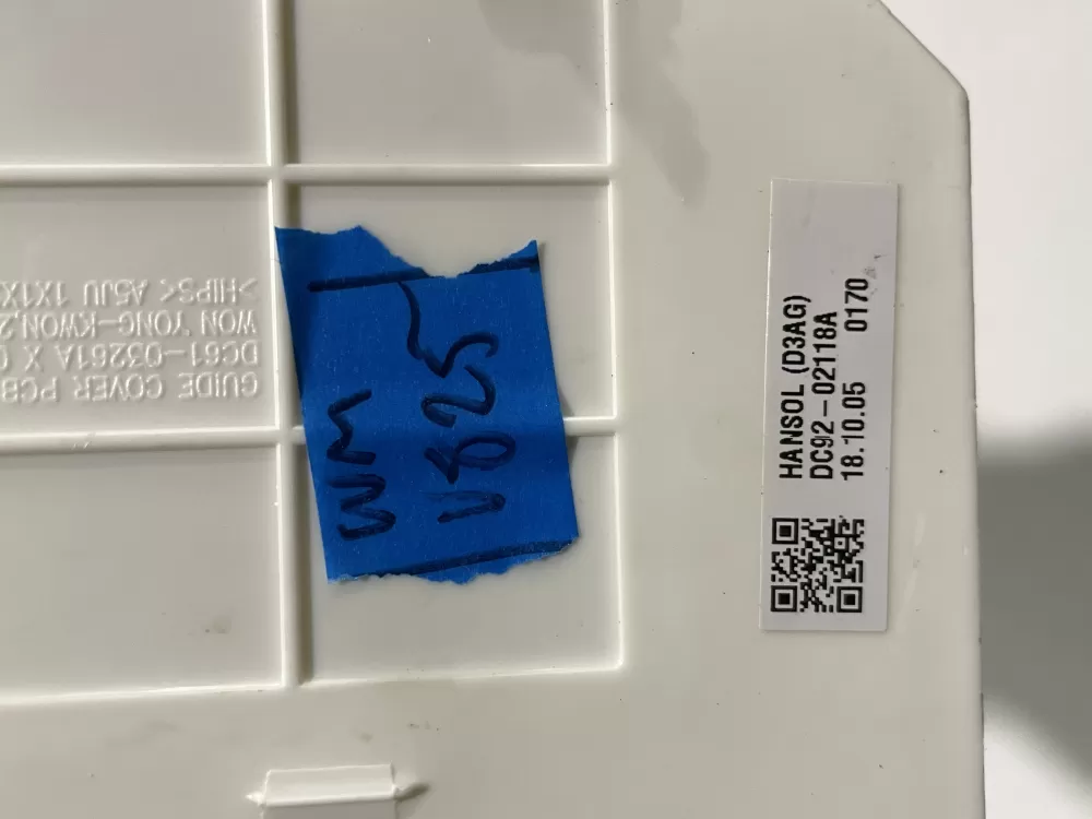 Samsung DC92 02118A Washer Control Board AZ180410 | Wmv825