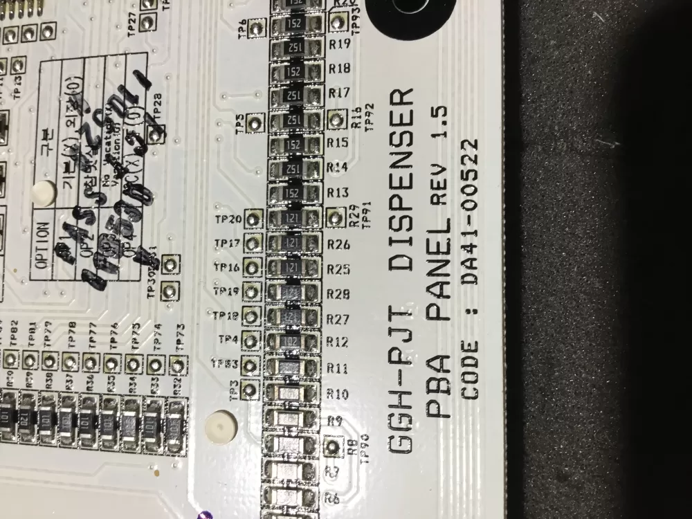 Samsung DA41-00522A Refrigerator Dispenser Control Board AZ86434 | NR1187