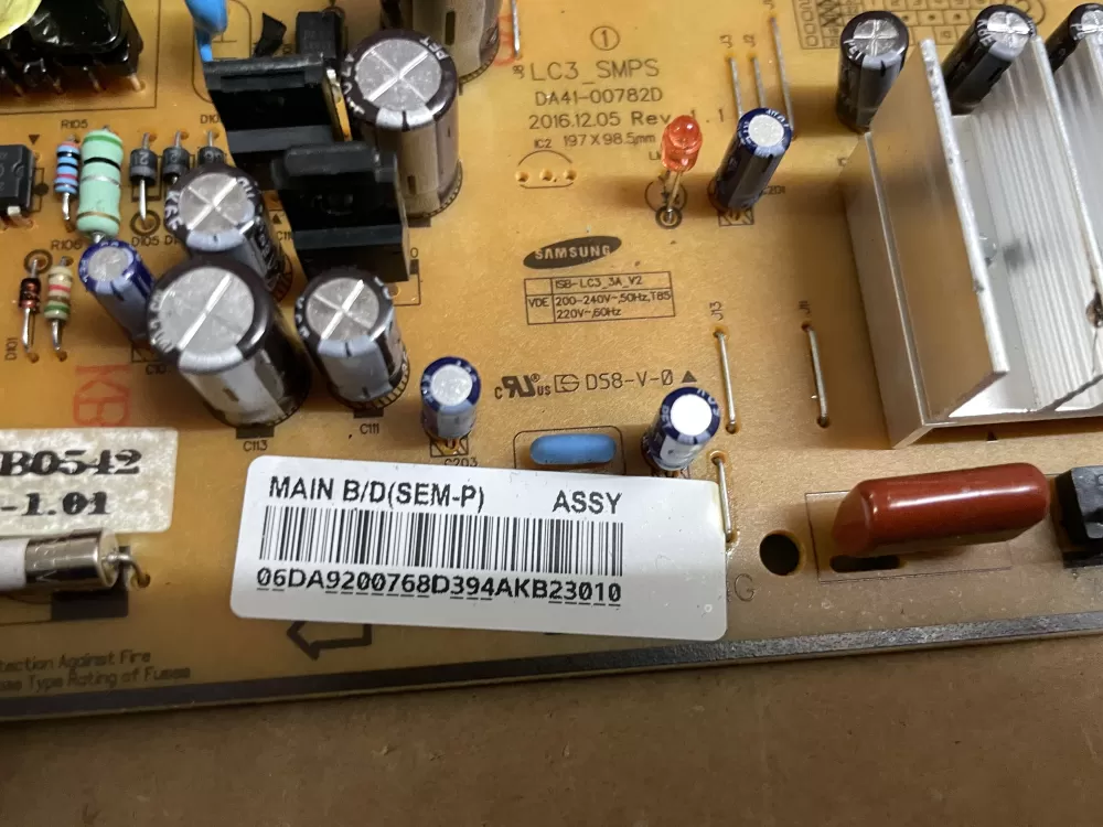 Samsung DA92 00768D Refrigerator Control Board Inverter AZ101479 | Wm905