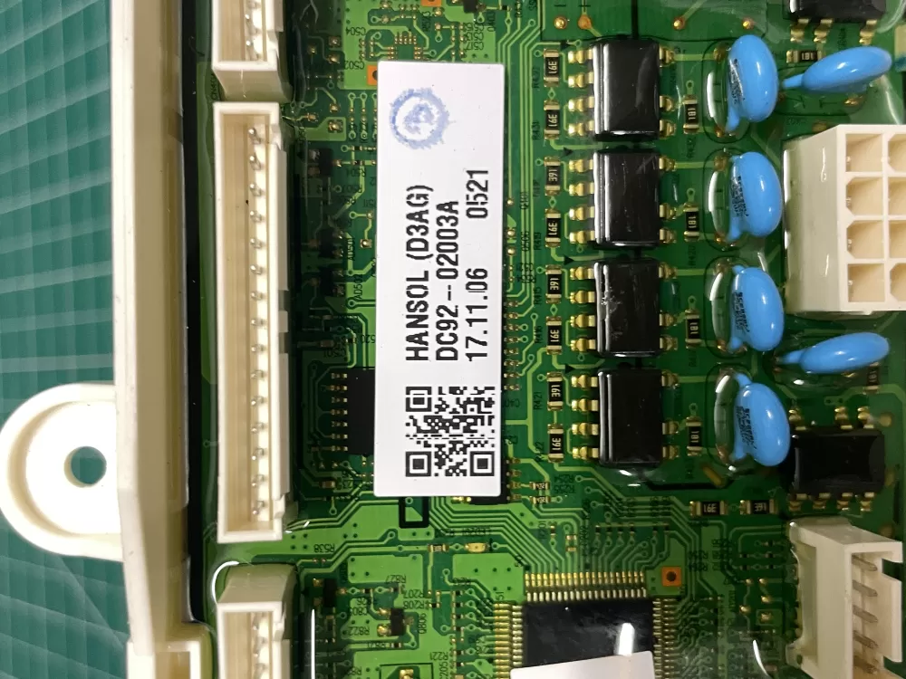Samsung DC92 02003A Washer Control Board AZ202710 | Wmv823