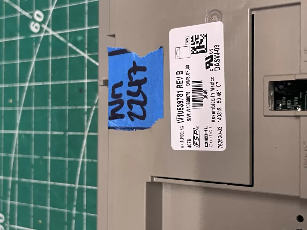 Whirlpool W10539781 W10597042 Dishwasher Control Board AZ203211 | Wm2247