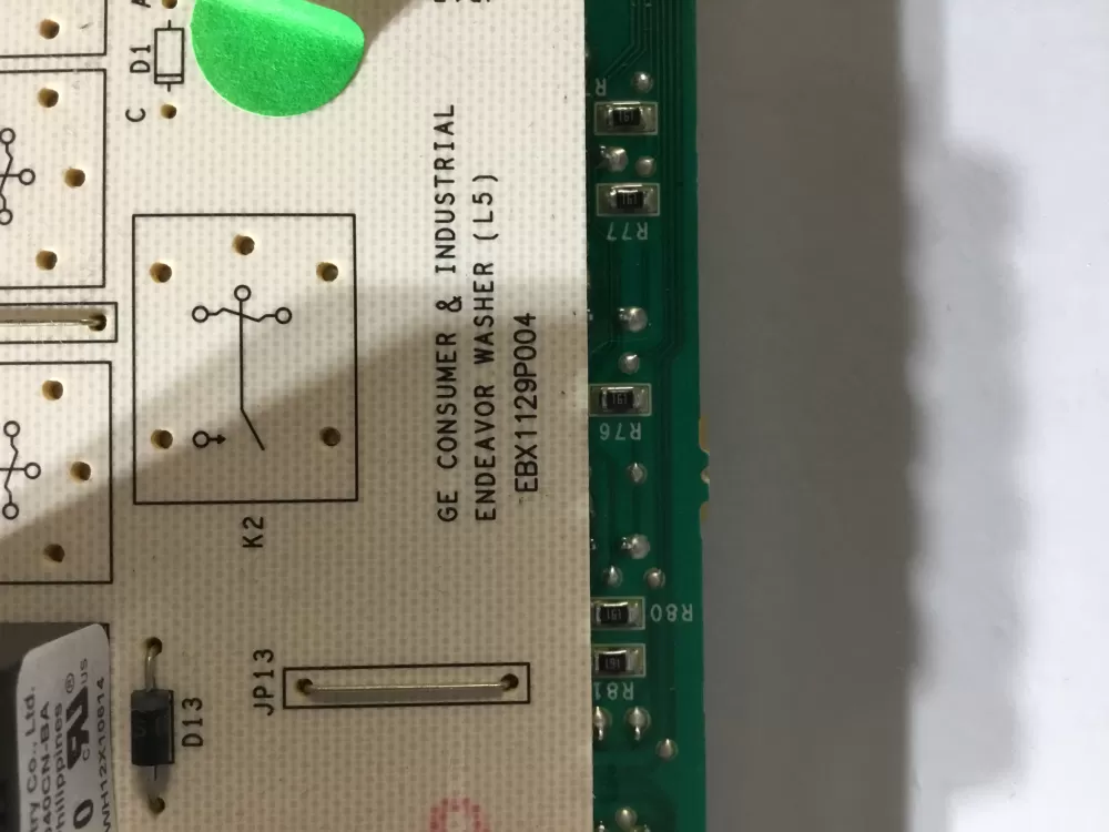 GE 175D5261G040 EBX1129P004 WH12X10614 Washer Control Board AZ115359 | BG2127