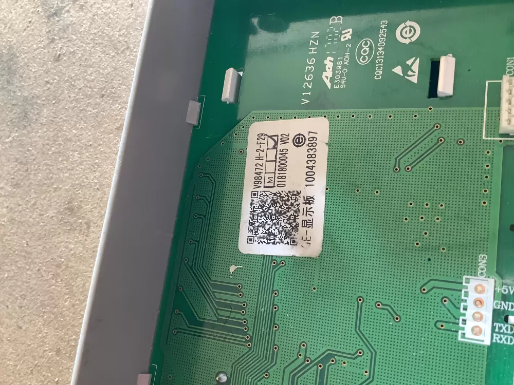 LG 1004383897 V98472-H-2-F29 0181800045 Dryer Control Panel AZ169101 | NRV3