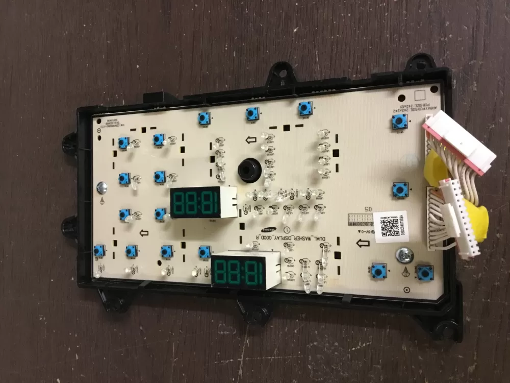 Samsung DC94-07259A Dual Washer Display Control Board AZ8557 | NR498