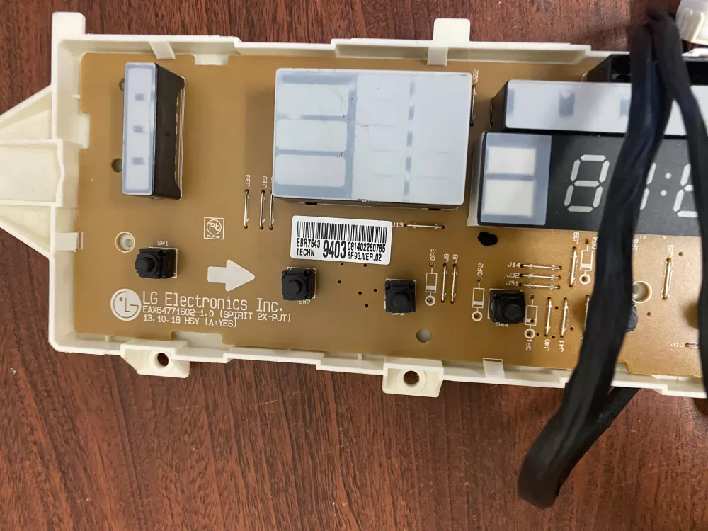 LG EBR75439403 Dryer Control Board AZ59630 | BK2031