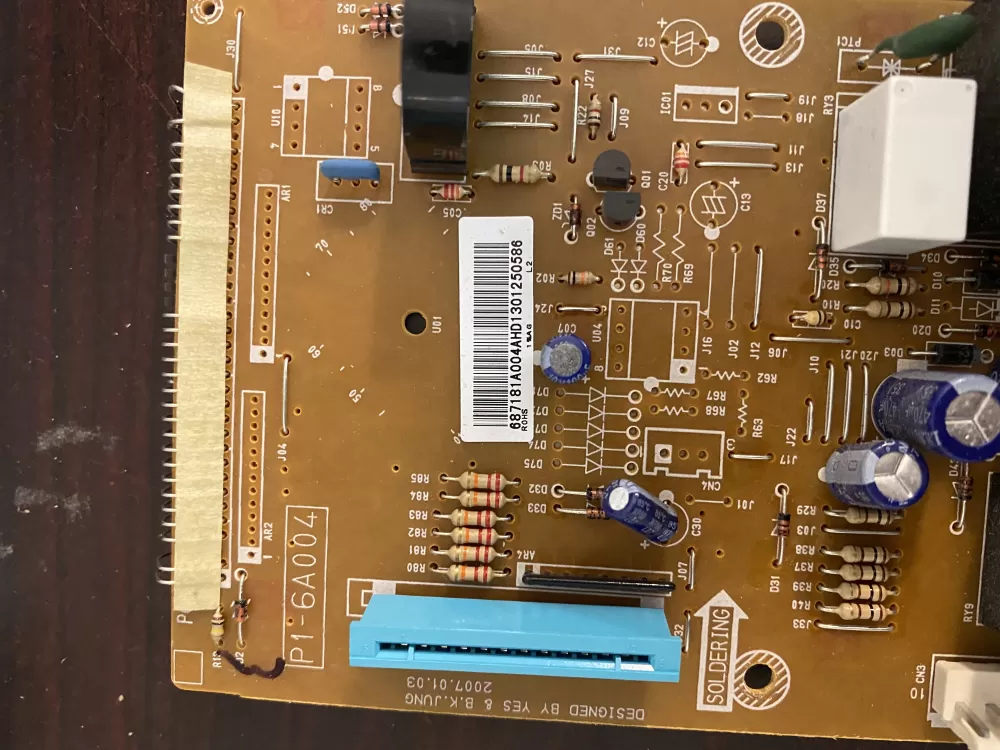 LG 687181A004A P1 6A004 Microwave Control Board 687181a004 AZ34516 | BK1703