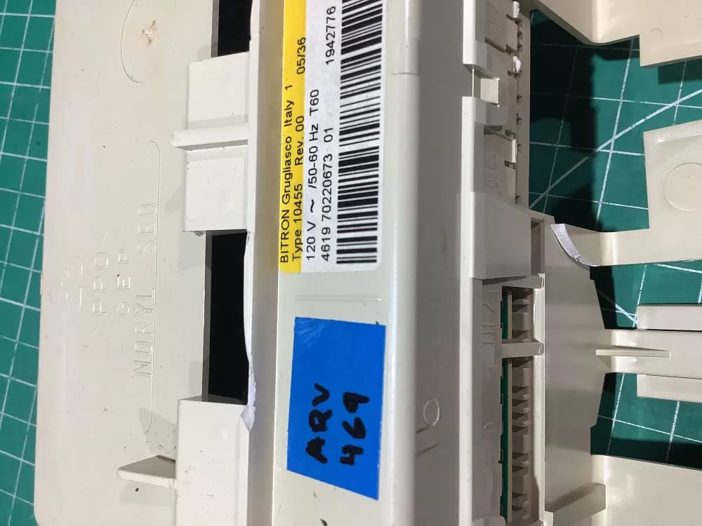 Whirlpool WP8182685 4619 70220673 01 Washer Control Board AZ184898 | ARV469