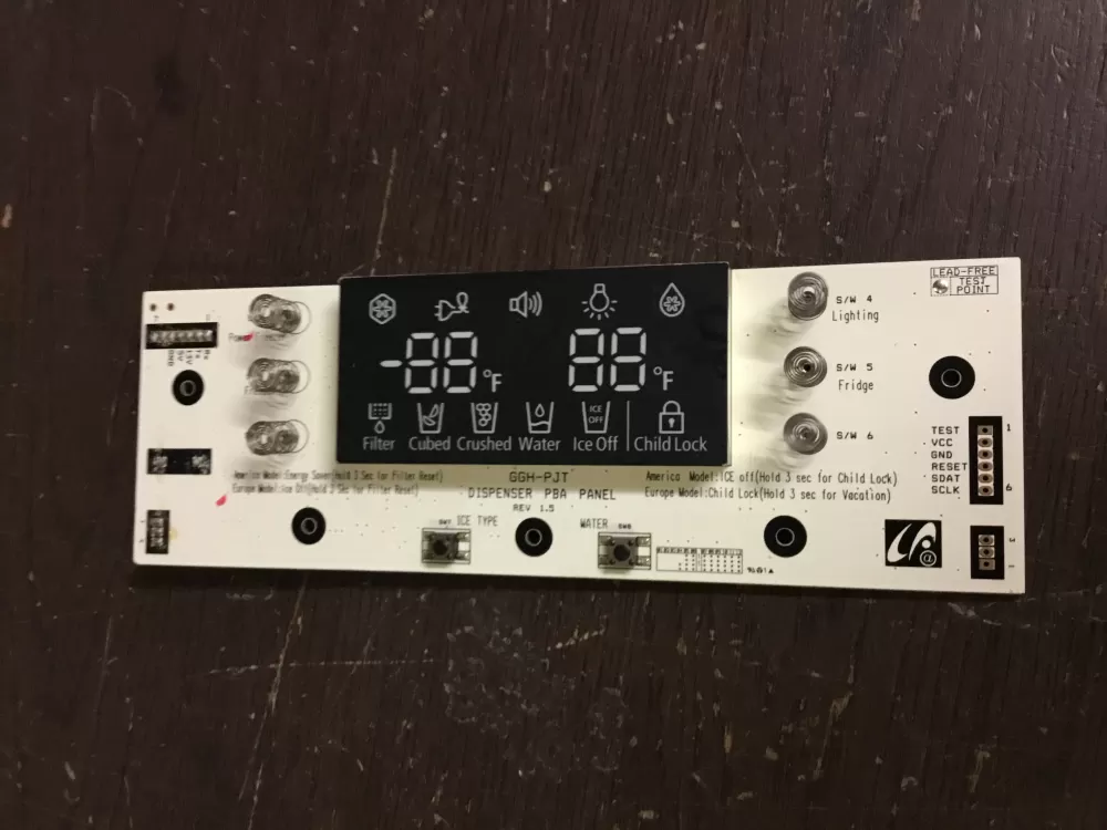 Samsung DA41-00522  DA41-00522A Refrigerator Dispenser Control Board