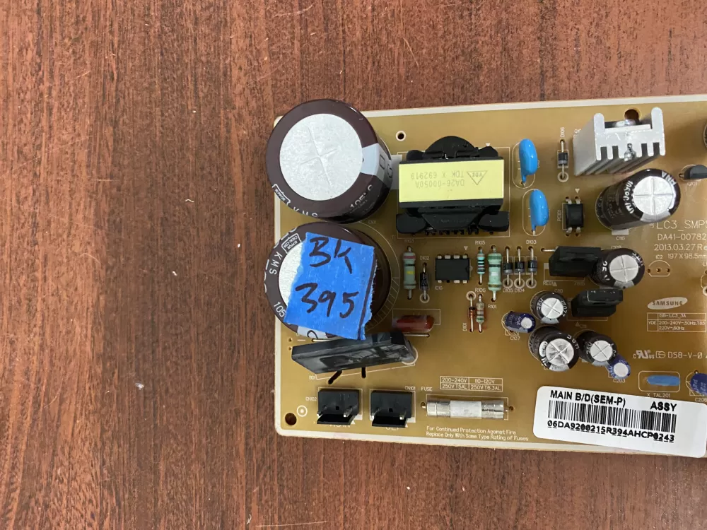 Samsung DA92-00215R Refrigerator Inverter Control Board AZ38009 | BK395