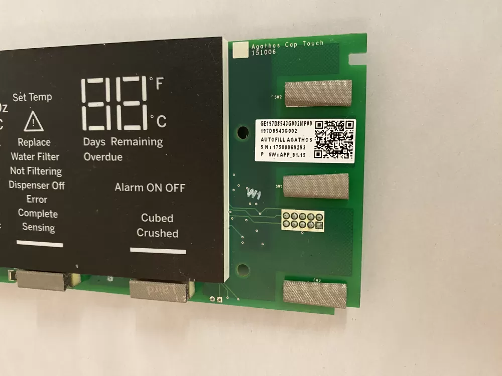 GE 200D5948P011 Refrigerator Display UI Control Board AZ200971 | BK2566