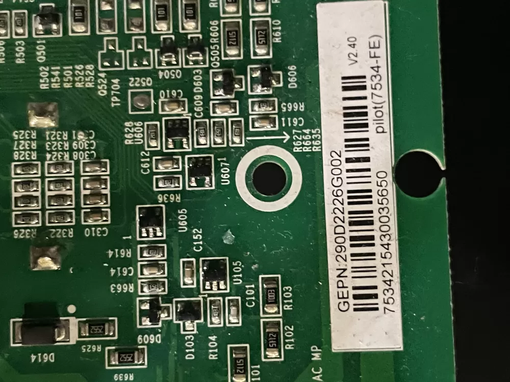 GE WH22X29556 WH18X25896 290D2226G002 Washer Control Board AZ35320 | Wm424