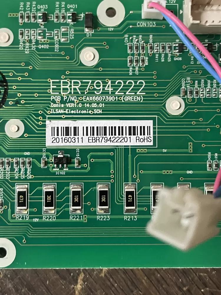 Kenmore LG EBR79422201 Refrigerator Control Board AZ44175 | WM590