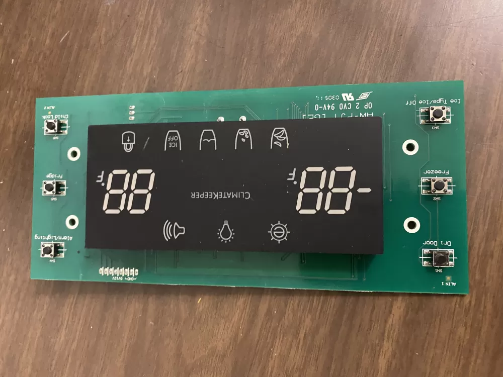 Samsung DA41-00475F Refrigerator Control Board Display