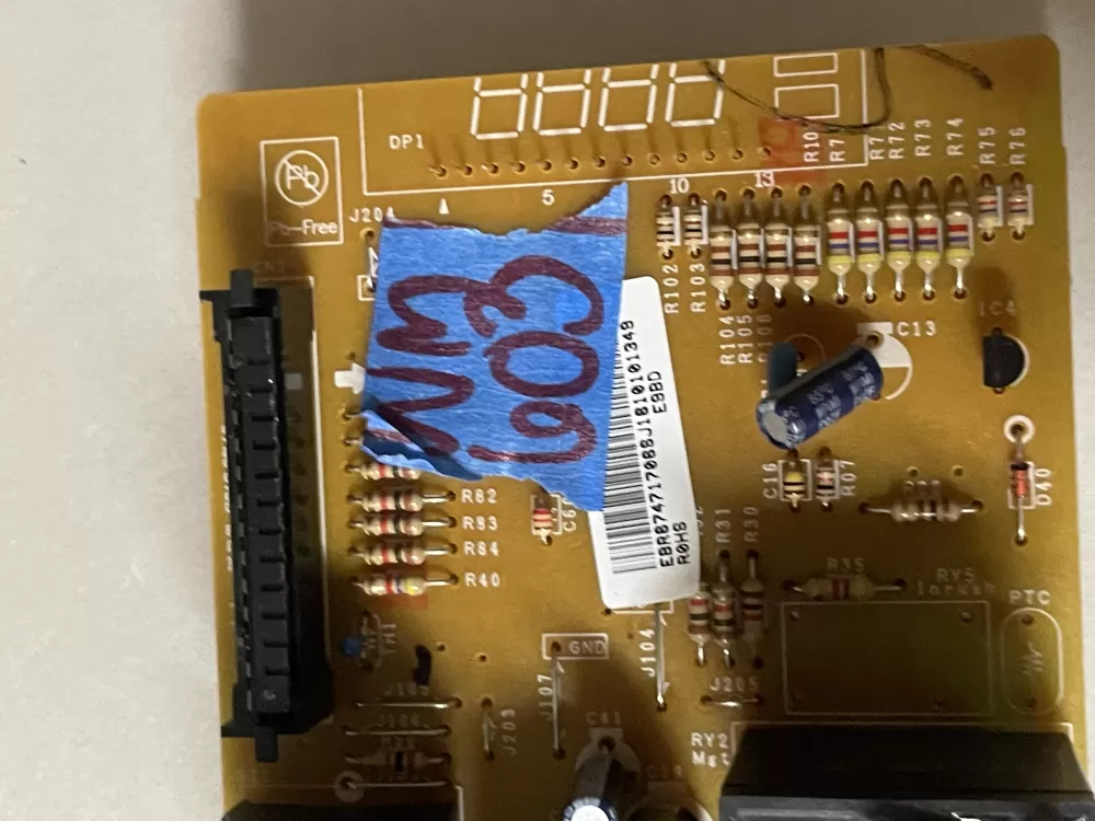 LG EBR67471706 Microwave Control Board Power ebr67471706 AZ47117 | Wm603