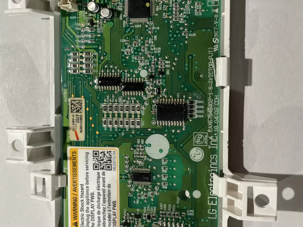 LG EBR85194702 AP6336511 Washer Display Control Board AZ191903 | KM1171