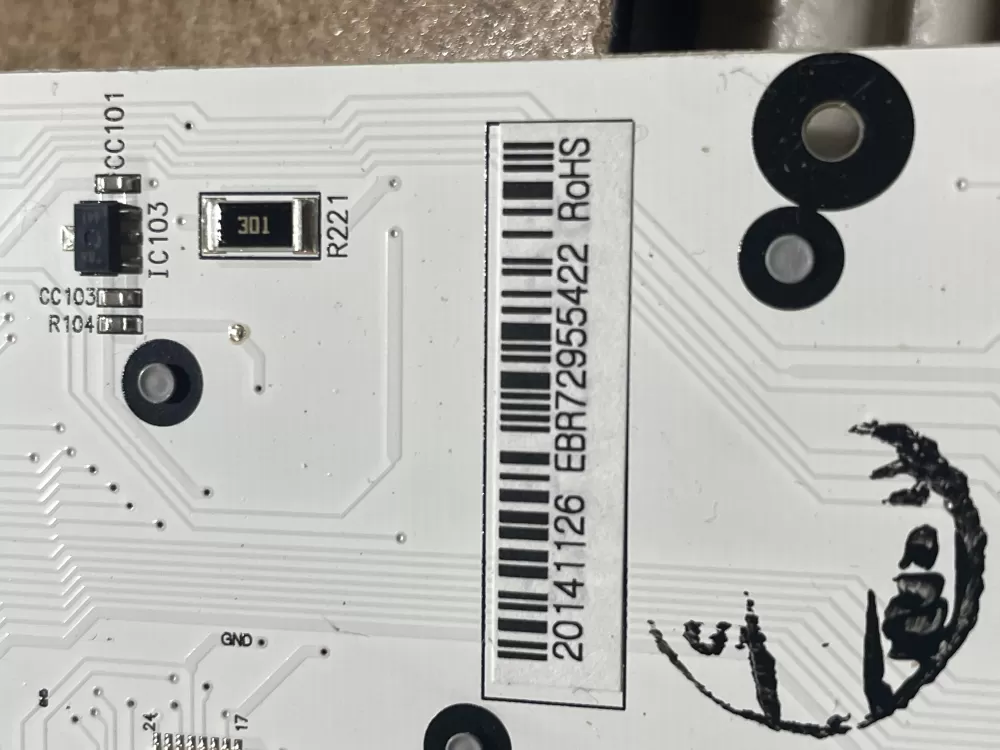 LG EBR72955422 EBR72955426 Refrigerator Control Board AZ69938 | Wm2051