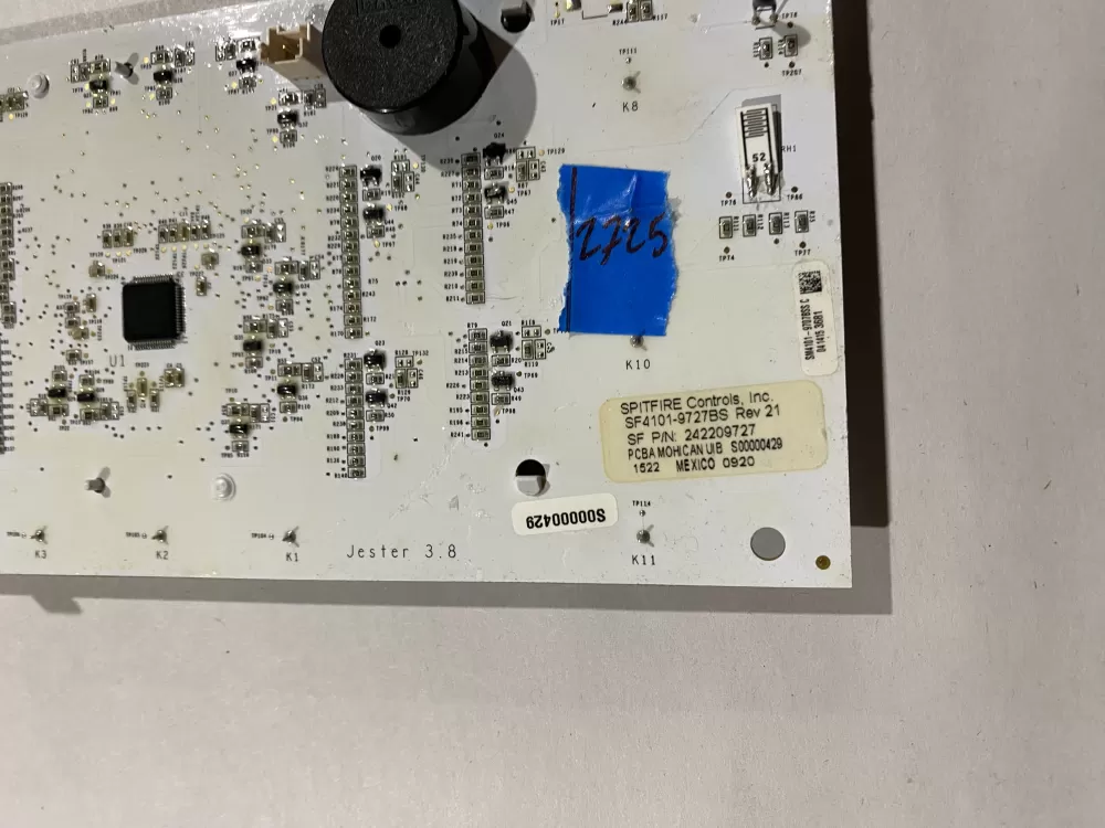 Electrolux 242209727 Refrigerator UI Display Control Board AZ185910 | BK2725